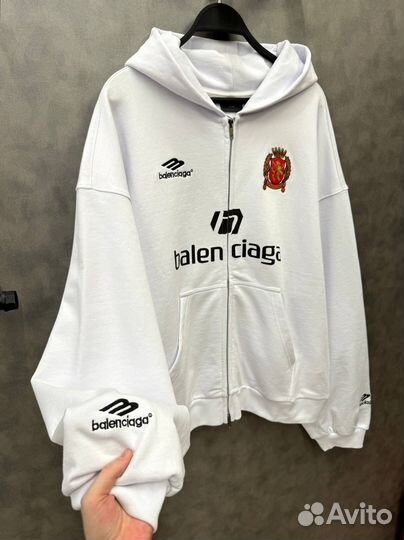 Худи Balenciaga soccer paris оверсайз топ 2025