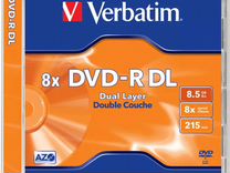 Диск Verbatim DVD-R DL 8x, 8.5GB