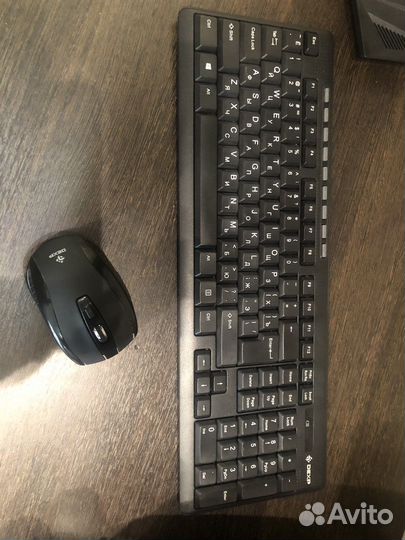 Клавиатура dexp KM 1001 BU + беспроводная мышь