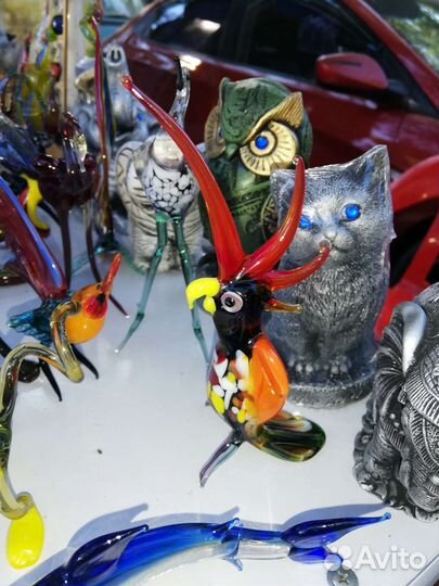 Калекционные фигурки из стекла