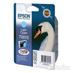 Картридж Epson T0815 Light Cyan светло-голубой C1