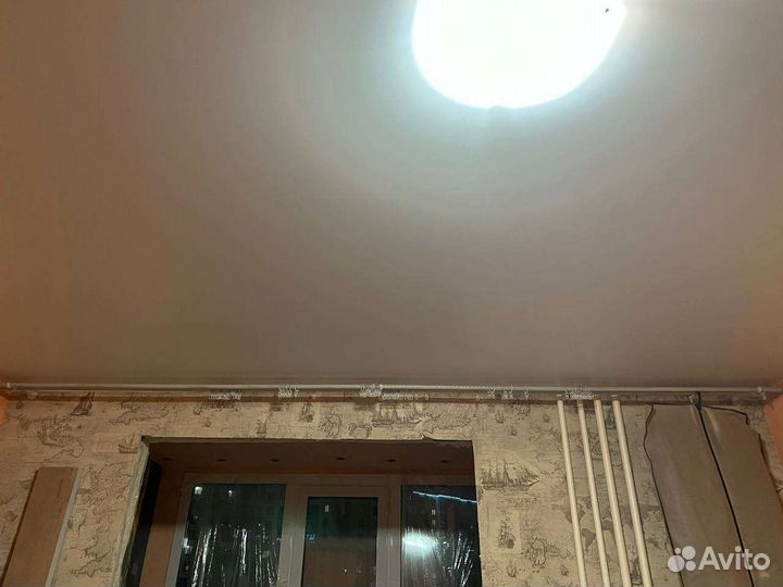 Карниз двойной белый с золотом