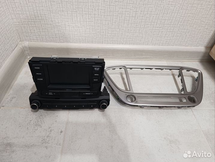 Штатная магнитолла solaris 2