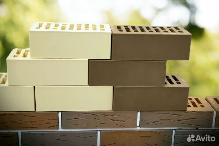 Кирпич лицевой слоновая кость бархат Строма 1нф