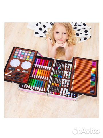 Набор 145 ед. для рисования в чемодане