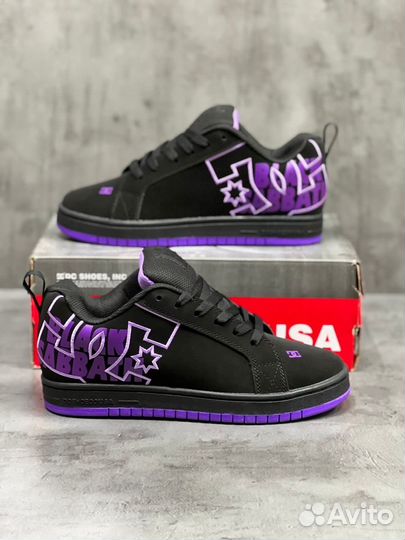 DC Shoes Court Graffik Purple x Black Sabbath