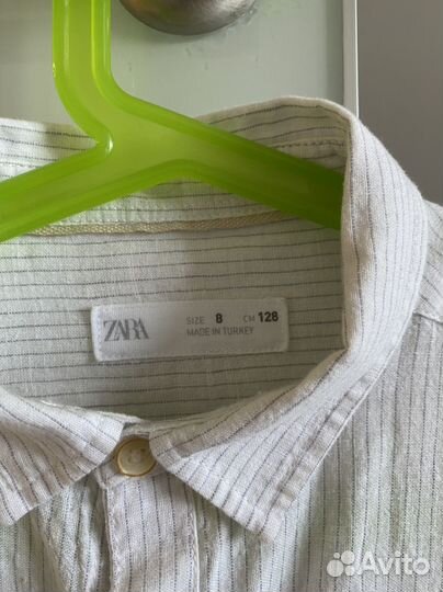 Рубашка zara га мальчика 128