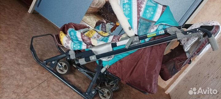 Детские санки коляска