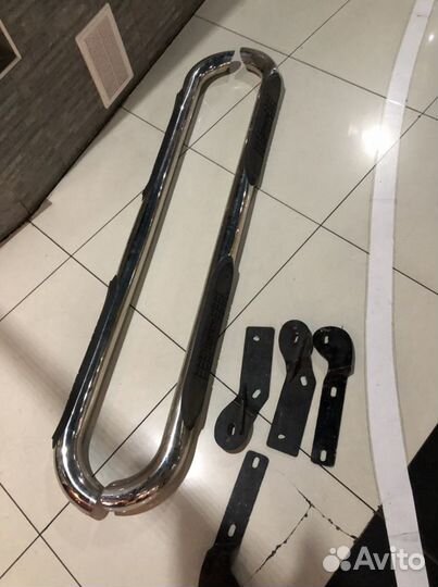 Пороги хромированные RAV4 2006-2008