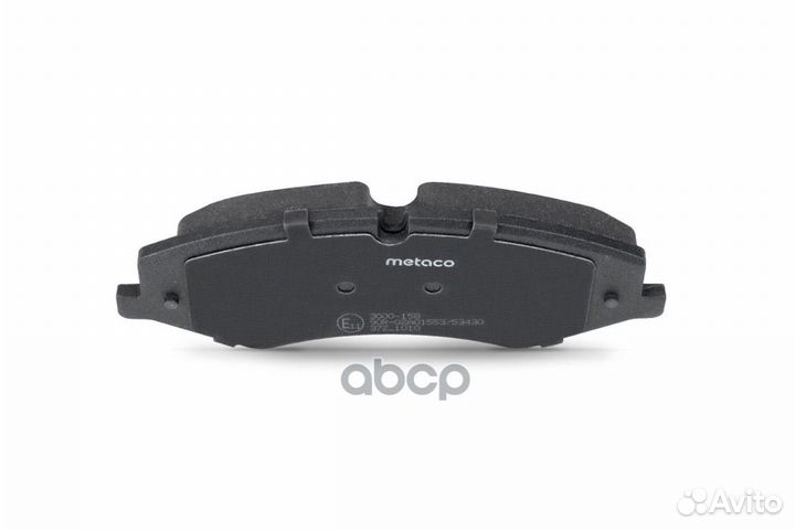 Колодки тормозные передние к-кт '3000-158 metaco
