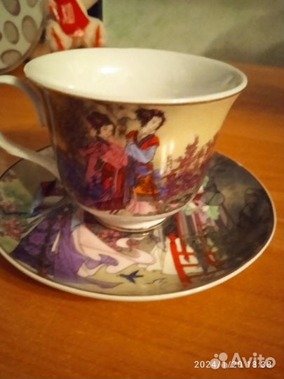 Пара чашка с блюдцем новая
