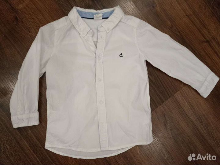 Рубашка на мальчикаФирма hmрост 90