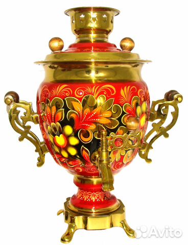 Самовар 3 л электрический под хохлому