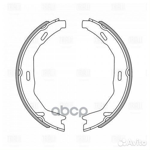 Колодки тормозные стояночные зад mercedes C