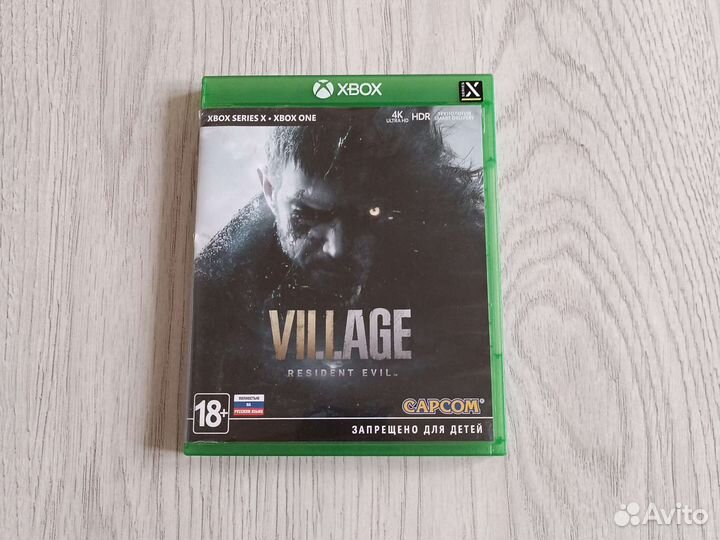 Диск с игрой Resident evil village xbox one