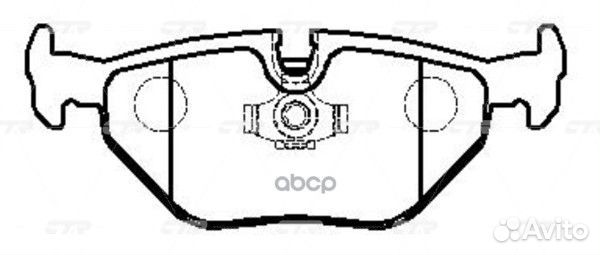 Колодки тормозные задние (Старый CKB-2) GK0002 CTR