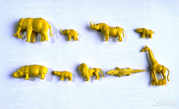 Миниатюрные фигурки животных СССР