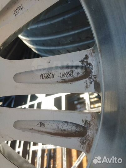 Колеса R18 Оригинал toyota хром на зиме