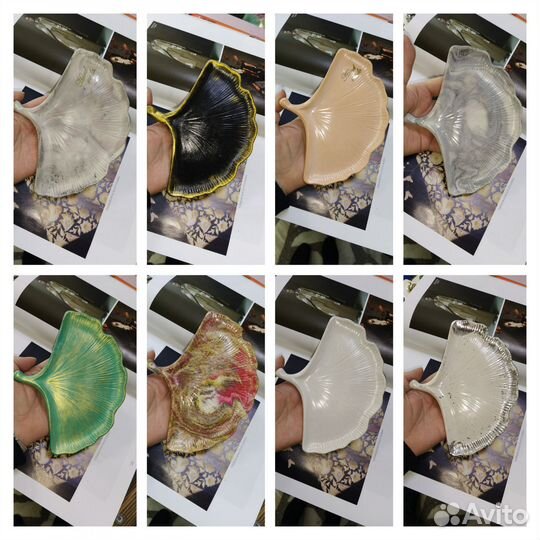 Декор поднос кашпо из гипса