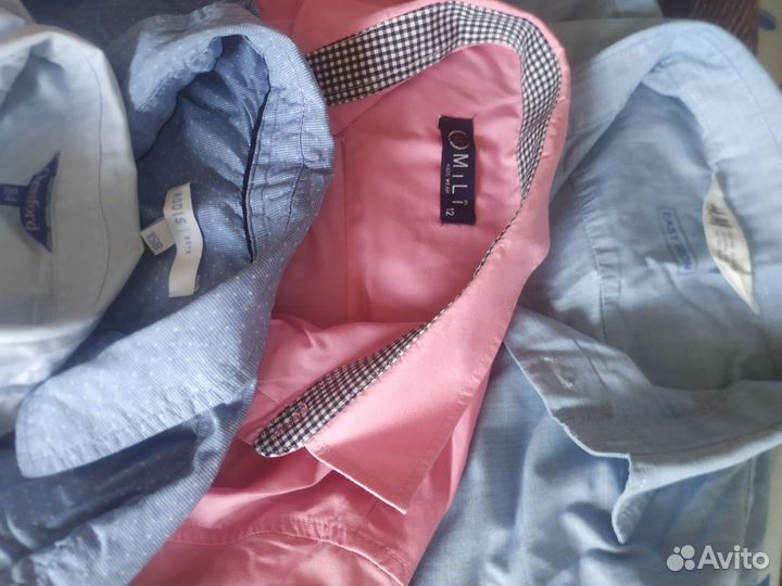 4 школьные рубашки на мальчика 140-164 см