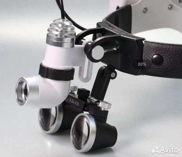 Налобный осветитель с бинокулярами