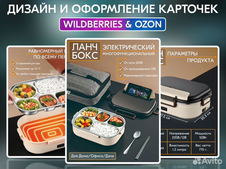 Инфографика для маркетплейсов Wildberries / Ozon