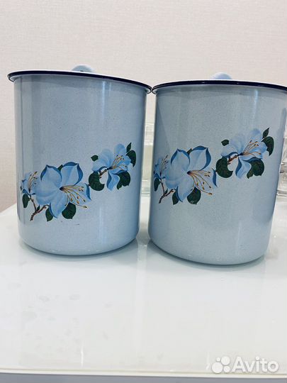 Кастрюля эмалированная 2 шт СССР
