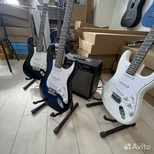 Электрогитары, бас гитары