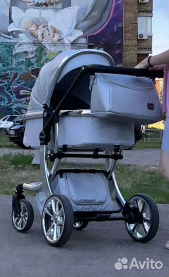 Коляска 3 в 1 экокожа