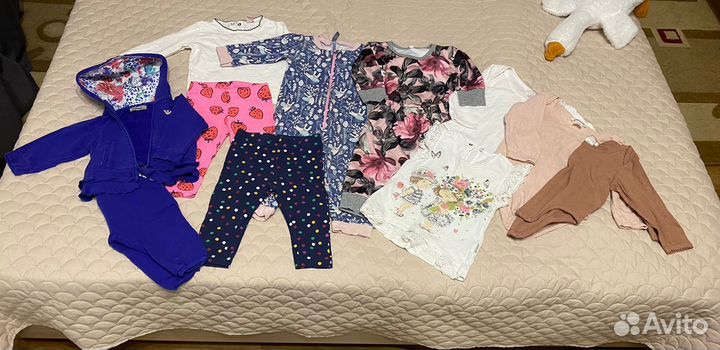Вещи пакетом на девочку с 3 месяцев и до года