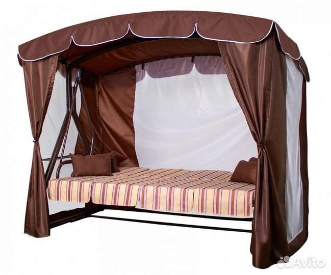 Садовые качели Дефа Люси Люкс, шоколад