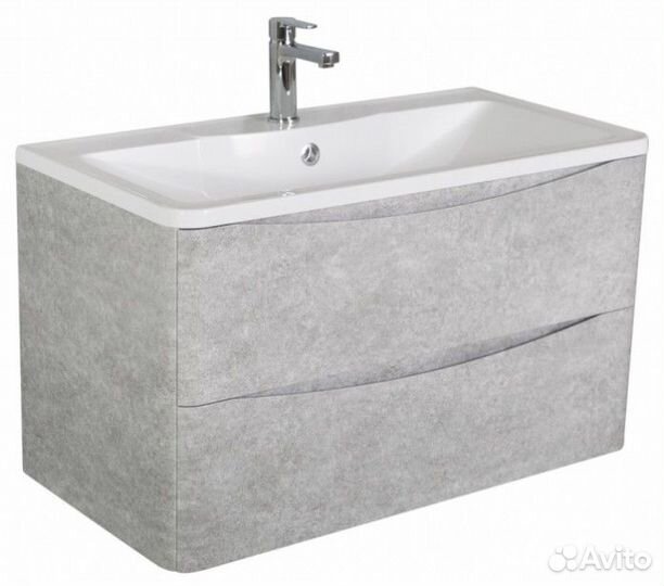 Тумба с раковиной BelBagno Acqua 80 Cemento Verona Grigio