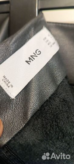 Кожаная юбка из экокожи