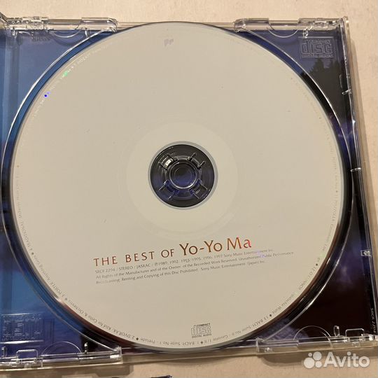 Yo-Yo Ma – The Best Of (CD, OBI). 1998, Japan