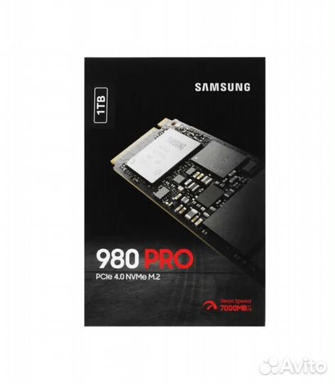 1 тб SSD M.2 накопитель Samsung 980 PRO, черный (M