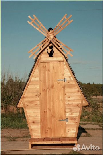 Дачный туалет деревянный ртю 450