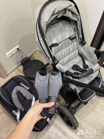Коляска 2в1 moon nuovita олива