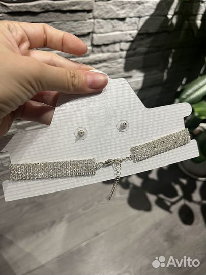 Чокер и серьги