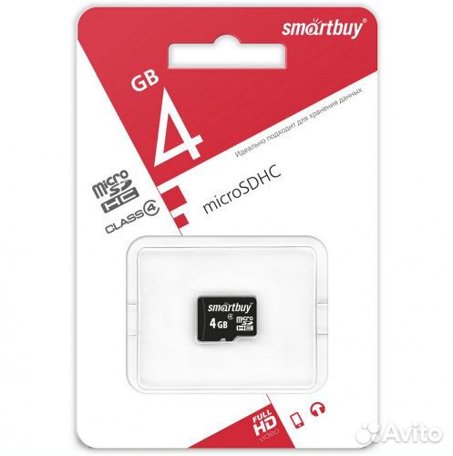 Карта MicroSD SmartBuy на 4GB
