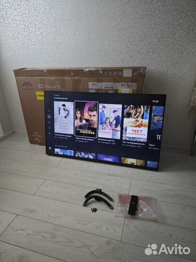 SMART TV 43 дюйма (108см), Яндекс.тв, Алиса, новый