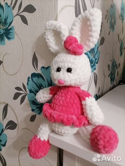 Вязаный зайка