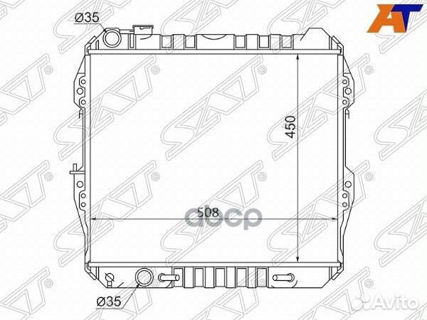 Радиатор Toyota 4Runner 89-95 / Hilux Surf 89-95