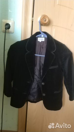 Пиджак для девочки черный