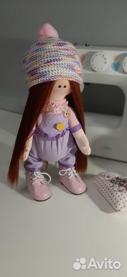Кукла интерьерная, текстильная, ручной работы