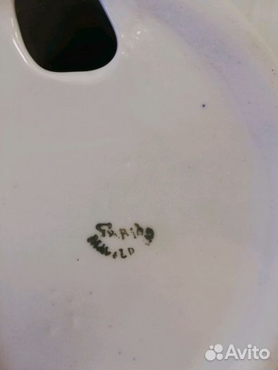 Гжель, коллекционная фигурка мышь 24 см