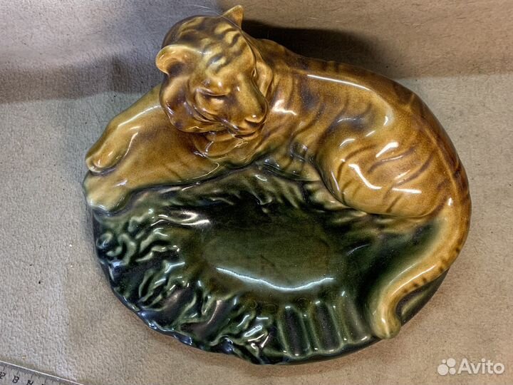 Пепельница, тигр, большая пепельница