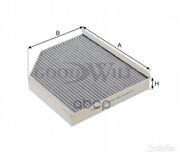 Фильтр салона audi A4 07- угольный AG 432 CFC G