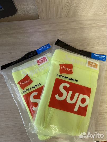 Трусы Supreme Boxer Briefs x Hanes Оригинал