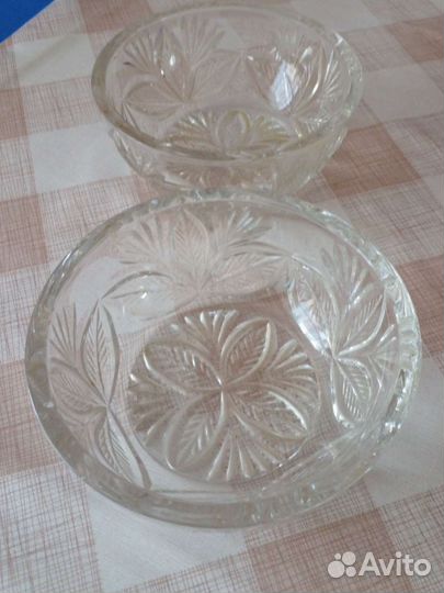 Ваза для фруктов хрустальные