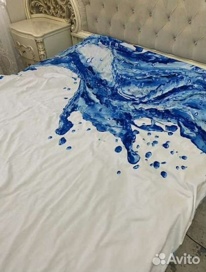 Белье постельное сатин евро,подойдет и на 2хспалку